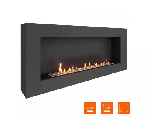 Биокамин SteelHeat WALL GRAND 1500 черный Биокамин SteelHeat WALL GRAND 1500 черный
