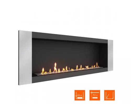 Биокамин встраиваемый SteelHeat LONG-V 1500 XL Биокамин встраиваемый SteelHeat LONG-V 1500 XL