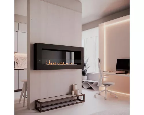 Биокамин SteelHeat WALL GRAND 1500 черный Биокамин SteelHeat WALL GRAND 1500 черный