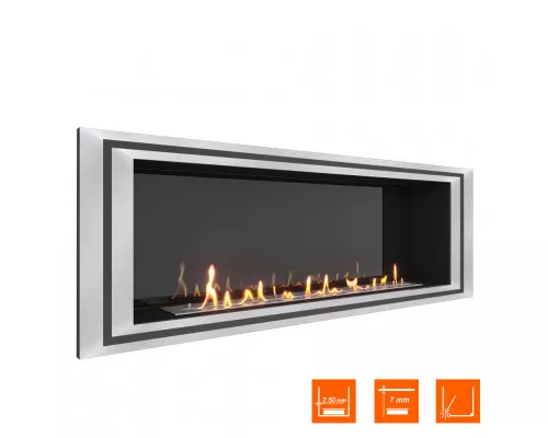 Биокамин встраиваемый SteelHeat LONG-D 1500 Биокамин встраиваемый SteelHeat LONG-D 1500