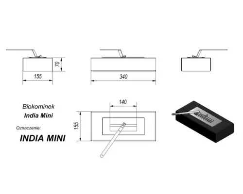 Биокамин Kratki INDIA MINI Биокамин Kratki INDIA MINI